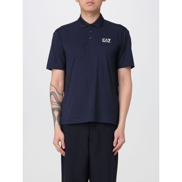 Ea7 Polo Shirt Men Navy